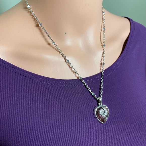 Brighton Crystal Heart Necklace. - Picture 3 of 4